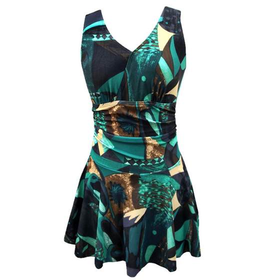 
Large size swimsuit women's summer conservative one-piece swimsuit 2025 new hot spring belly covering it to make you look slim and fat mm slightly fat girl