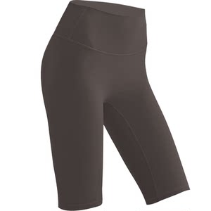 
Five-point yoga pants for women, summer high-waisted butt-lifting fitness clothes, sports Pilates training, high-elastic shorts, thin outer wear