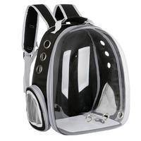 Cat Space Capsule Backpack Pet Carrier Transparent Side Open Bag
