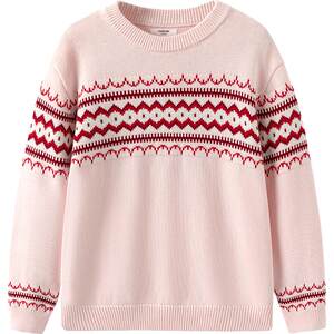 
Balabala children's sweater boys and girls cotton sweaters autumn and winter children's clothing parent-child base shirt big children