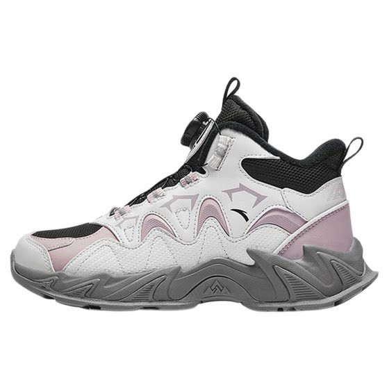 Anta girl cotton shoes children plus velvet thickened two cotton shoes winter boys sports shoe outdoor snow boots
