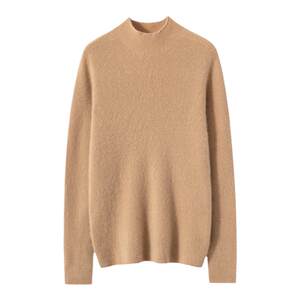 New autumn and winter 100 pure cashmere sweater for women half turtleneck pullover sweater slim fit inner simple knitted base shirt
