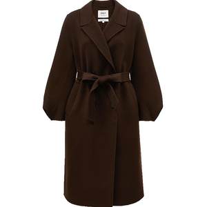 
ONLY winter double-sided woolen 100% sheep wool mid-length woolen coat for women