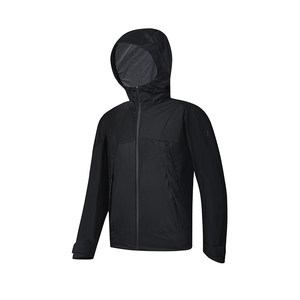 
FILA official men's woven jacket 2024 autumn new simple basic fitness sports hooded top