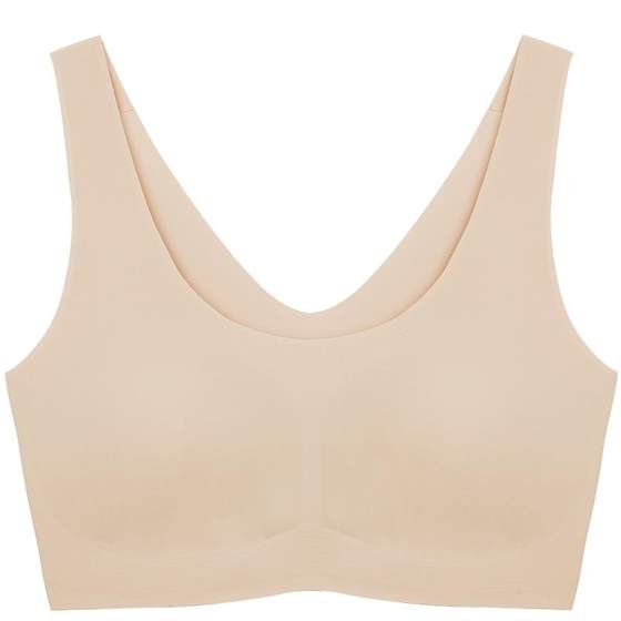 Yu Shuxin's same style uras no size small breasts seamless invisible red underwear liquid foundation vest bra