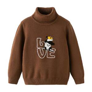 
David Bella children's pullover sweater off-season clearance winter clothes for boys machine-washed turtleneck sweater tops for children
