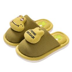 Yueka cute cartoon boys autumn and winter children's cotton slippers