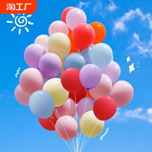 Macaron balloon children's non -toxic birthday auto ball ball ball ball ball balls wholesale decoration scene arrangement wedding multiple color system thickened