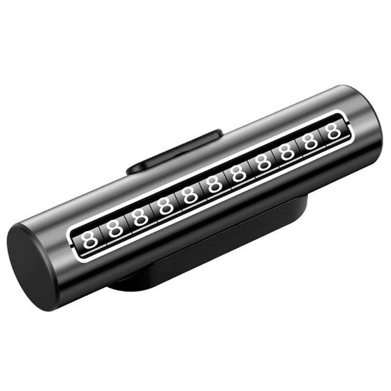 Roller parking mobile phone number car parking phone temporary high-end license plate move car metal parking transfer license plate