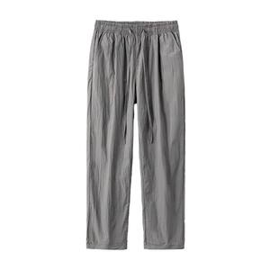 
American quick-drying ice silk casual pants for men 2026 summer thin men's pants loose straight wide-leg sports long pants