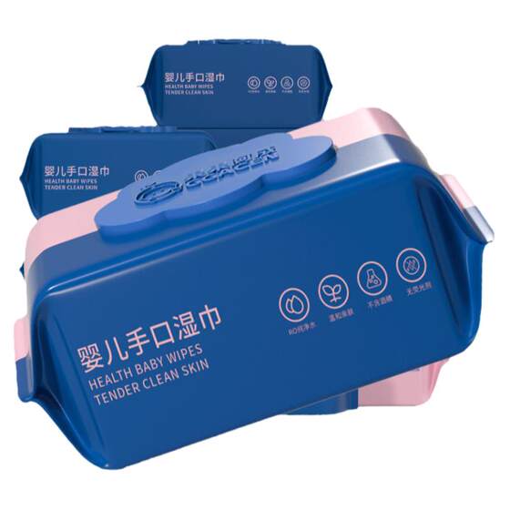 
Baby wipes paper newborn baby wipes paper hand and mouth special wet toilet paper thickened family affordable home large packaging