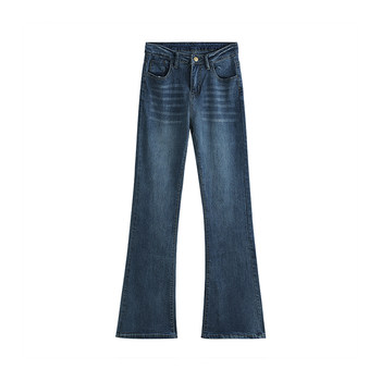 Super slim! Retro blue bootcut jeans for women