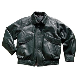 
Thin leather down jacket [sold at a loss] loose Hong Kong style retro silhouette unisex leather jacket for men and women