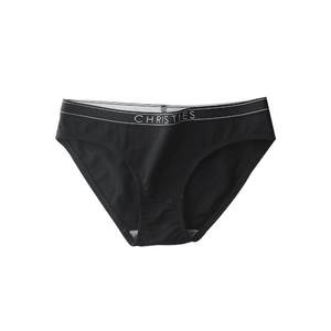 Cleese Black Underwear for Girls Pure Cotton Low Waist Antibacterial Traceless Minimalist Middle Waist Black Women's Solid Color Triangle Pants