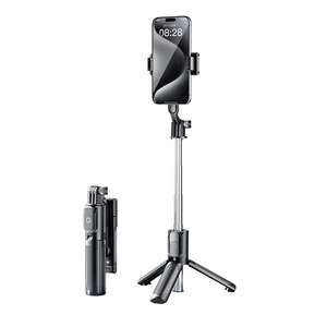 
American HOOYS travel portable mini selfie stick floor tripod 2025 new mobile phone universal camera artifact 360-degree rotatable live shooting bracket multi-functional handheld anti-shake stand
