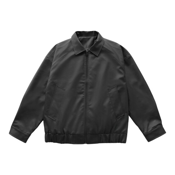 
Tobefly trendy American retro lapel leather jacket men's autumn new Korean style casual handsome motorcycle short jacket