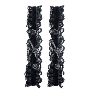 
SS2L lace lace rose bow pure sexy sweet and cool hot girl style thigh leg ring leg gaiter single outfit