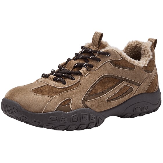 
Hot Wind Men's Shoes 2025 Winter New Men's Velvet Sports Casual Shoes Brown Warm and Versatile Outdoor Shoes