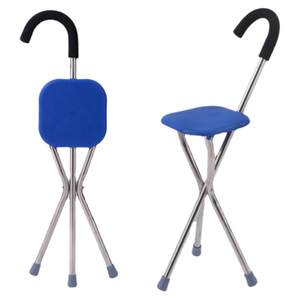 
Crutches, crutches, chairs, elderly people's canes, folding anti-slip multifunctional stools, elderly people's seats can sit on crutches and stools