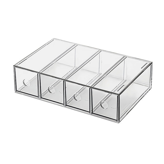 
Glasses storage cartridge sunglasses sunglasses desktop multi-grid drawer type finishing box acrylic multi-layer display rack