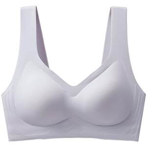 Traceless lingerie for women with small breasts gathered in summer, thin and sporty all-in-one beauty vest style fixed cup without steel ring bra