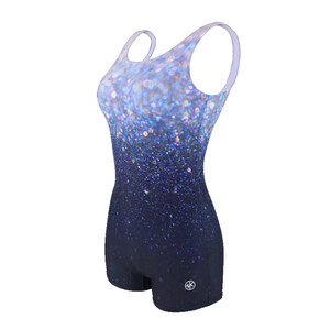 
Zhouke one-piece swimsuit women's new professional flat angle training swimming sequins racing hot spring women's swimsuit shines night floating light
