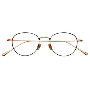Ultra-light pure titanium myopia glasses for women can be equipped with high-number astigmatism lenses, literary retro small round frame small face eye frame