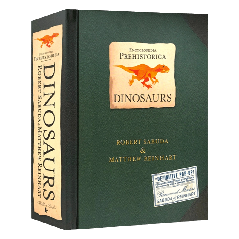 史前恐龍立體書進口英文原版3D摺疊書Encyclopedia Prehistorica 