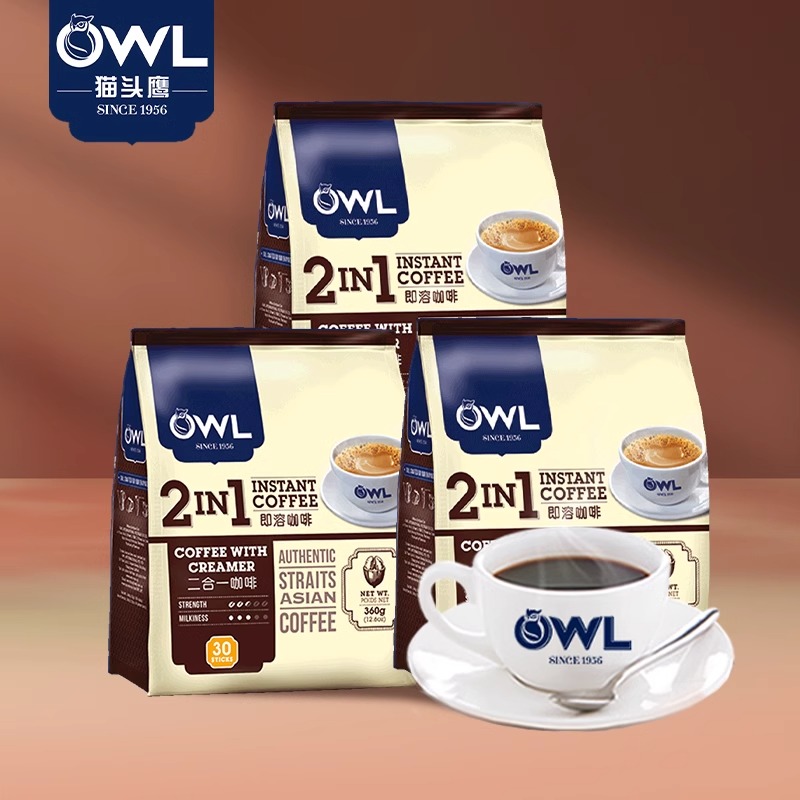 【预售】owl猫头鹰咖啡原装进口2合1