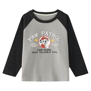 
Paw Patrol Boys Long Sleeve T-Shirt Spring and Autumn 2026 New Spring Baby Children's Cotton Top Boys Bottoming Shirt
