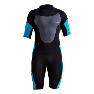 
wellpath professional adult wetsuit women's short-sleeved one-piece thickened warm waterproof female beach swimsuit for men and women