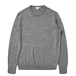 
Women's crew neck sweater pure wool worsted merino knitted base wool sweater pullover OL commuting spring autumn winter