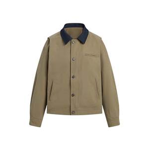 
KBNE Barn Style Short Padded Jacket Women's Small 2025 Autumn New Khaki Temperament Windbreaker Top