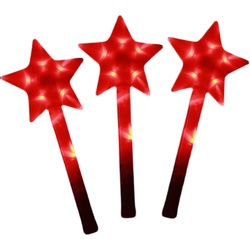 National Day Glow Stick Concert Glow Stick Props - Red Five-pointed Star Love Silver Light Stick Star Handheld Lamp