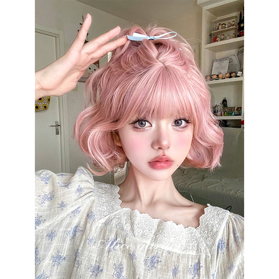 taobao agent Alicegarden wig female short hair net red sweet and cute face jk full -headed fashion natural short hair