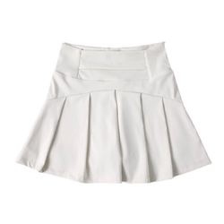 Summer running and badminton wear, versatile anti-exposure high-waisted nylon sunscreen skirt pants, white yoga sports skirt