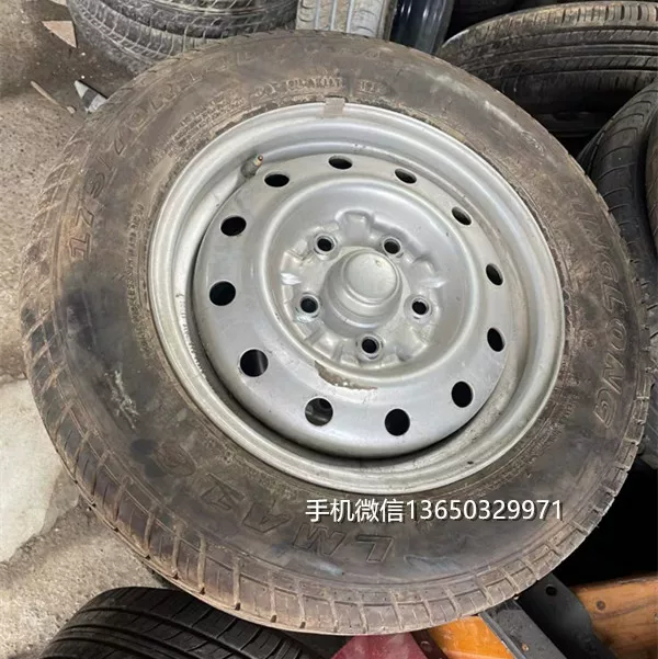 Подержанное оригинальное колесо обод из стали Wuling Rongguang 14-дюймовое 5 отверстий железное кольцо ступицы колес мм 175/70R14 шина