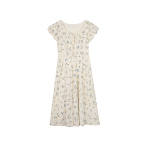 solighter French heavy industry embroidered waist dress women's summer 2026 new slim puff sleeve long dress