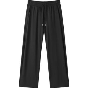 
gxgjeans men's black dark plaid casual straight trousers men's trousers thin 26 summer new arrivals