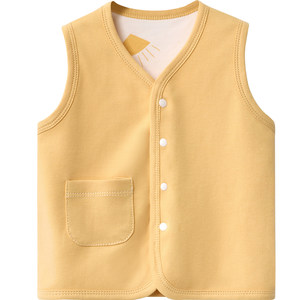 
Baby vest spring and autumn coat children's outer cardigan for boys and girls bottoming vest pure cotton vest baby vest