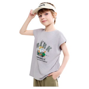 
Mark Huafei boys sleeveless vest t-shirt 2025 new children's summer clothing thin trendy children's clothing Korean style pure cotton jz