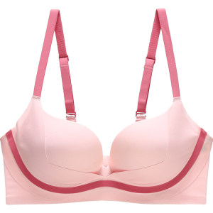 Six rabbits, small polygame Barbie pink underwear, small breasts gathered, showing a large number of parallel breasts soft support, no steel rim bra
