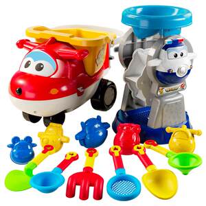 Super Flying Man Beach Toys Set Digging Sand Playing Sand Children's Tool Baby Shovel Barrel Little Boy Little Boys Beauty Hourglass