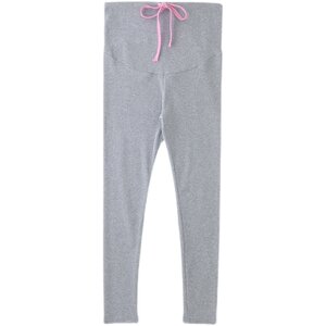 
Maternity leggings, spring drawstring belly-supporting pants, spring elastic slim-fitting pants, fashionable and versatile solid color trousers