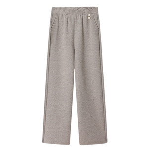 
Yalu Mom Pants Spring and Autumn Fashionable Casual Pants Waisted Velvet Wide-Leg Pants Middle-aged and Elderly Women's High-waisted Versatile Pants