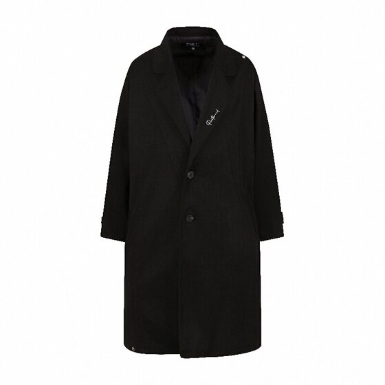 PMET deconstructing row hair woolen coat segmentation design Guo tide brand male autumn and winter loose casual mid -length jacket