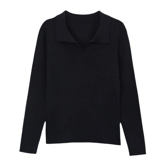 
Qisu large size women's pullover long-sleeved top autumn and winter new temperament fat MM loose slim sweater base shirt for women