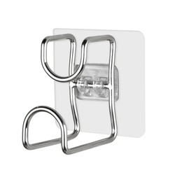 Large washbasin storage rack wall-mounted bathroom storage rack without punching bath tub hook stainless steel adhesive hook strong
