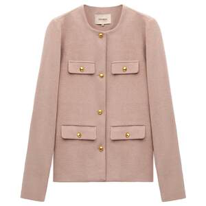 
COCOBELLA small scented collarless wool suit for women commuting casual short tweed coat coat WL7066