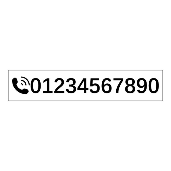 Automobile temporary parking number plate, vehicle -off phone number plate, electrostatic stitching car phone number number post